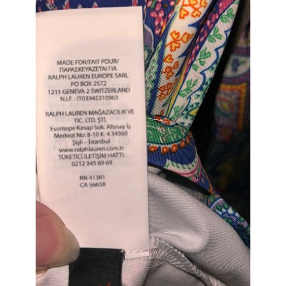 RLX  Ralph Lauren Sporty Athletic Golf Green Paisley Performance Wicking Top - Picture 9 of 9